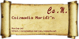 Csizmadia Marián névjegykártya